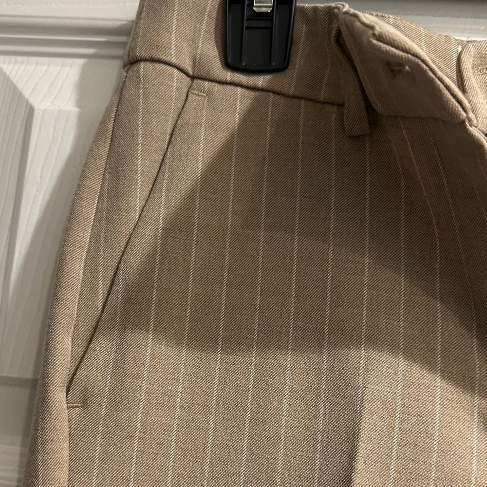 Rachel Zoe Tan Pinstripe Trousers - Picture 4 of 5